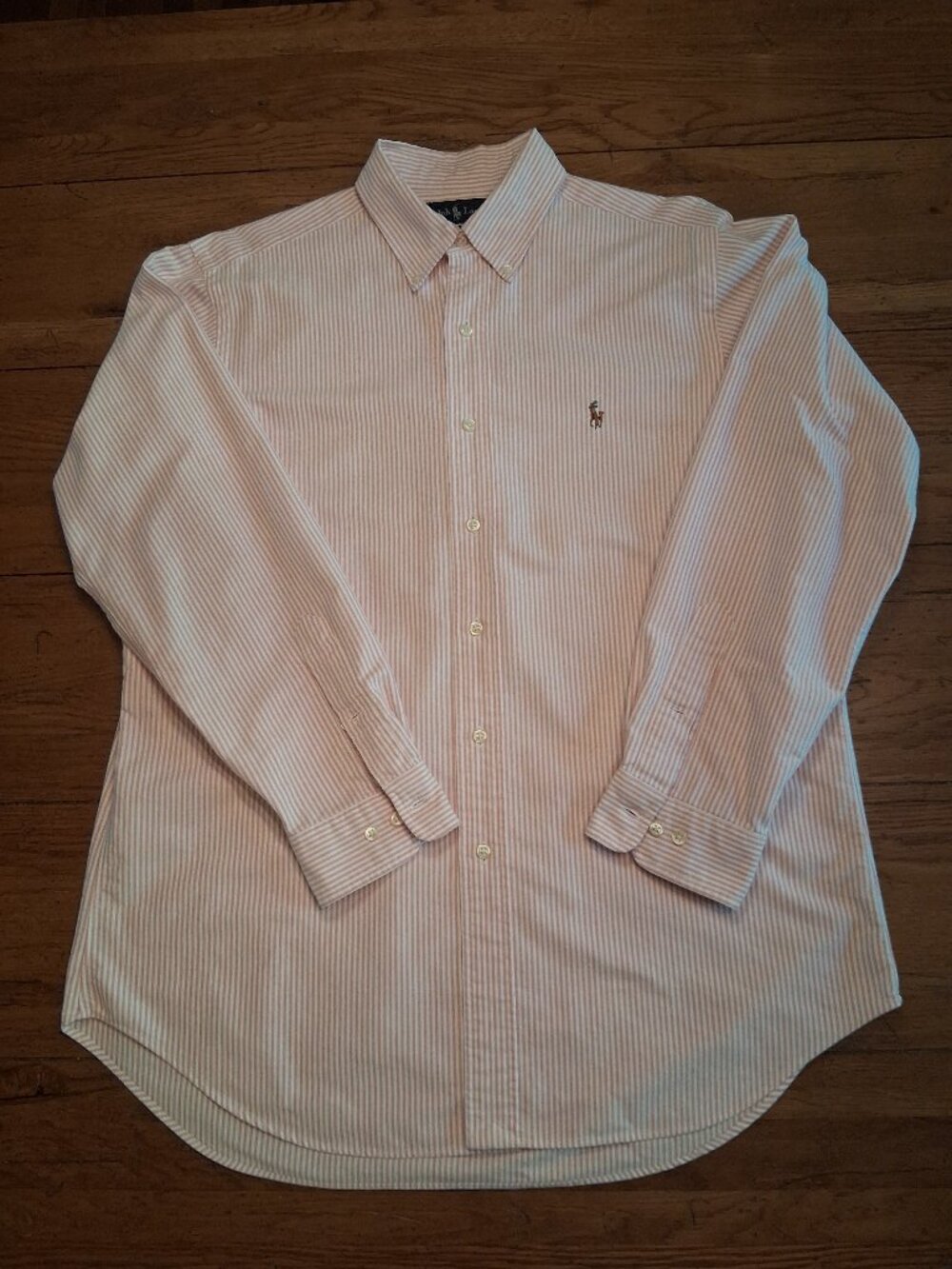 Polo Ralph Lauren Dress Shirt Men’s 16 - 32/33 Light Pink/White Stripe